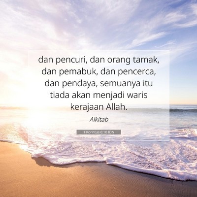 1 Korintus 6:10 IDN Gambar Ayat Alkitab
