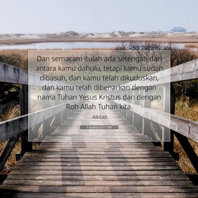 1 Korintus 6:11 IDN Gambar Ayat Alkitab