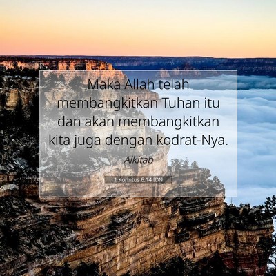 1 Korintus 6:14 IDN Gambar Ayat Alkitab