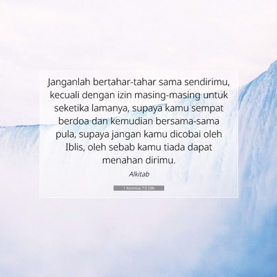 1 Korintus 7:5 IDN Gambar Ayat Alkitab