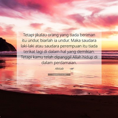 1 Korintus 7:15 Ayat Alkitab Dijelaskan