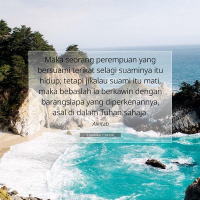 1 Korintus 7:39 Ayat Alkitab Dijelaskan