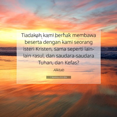 1 Korintus 9:5 IDN Gambar Ayat Alkitab