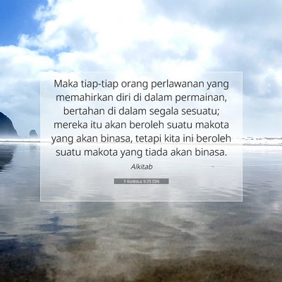 1 Korintus 9:25 IDN Gambar Ayat Alkitab