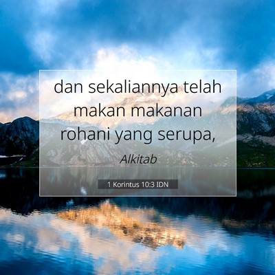 1 Korintus 10:3 Ayat Alkitab Dijelaskan