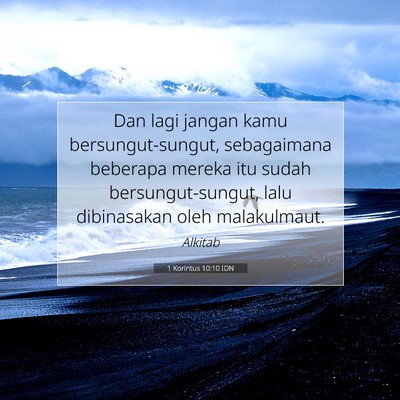 1 Korintus 10:10 IDN Gambar Ayat Alkitab