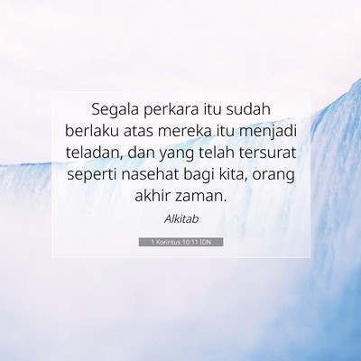 1 Korintus 10:11 IDN Gambar Ayat Alkitab