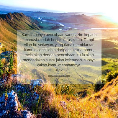 1 Korintus 10:13 IDN Gambar Ayat Alkitab