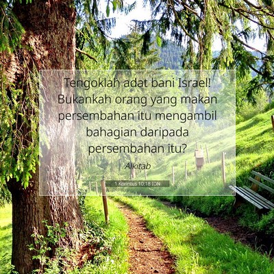1 Korintus 10:18 IDN Gambar Ayat Alkitab