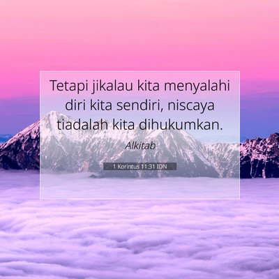 1 Korintus 11:31 IDN Gambar Ayat Alkitab