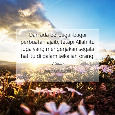1 Korintus 12:6 IDN Gambar Ayat Alkitab