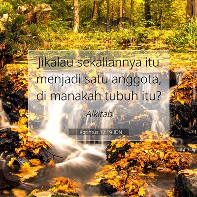1 Korintus 12:19 Ayat Alkitab Dijelaskan