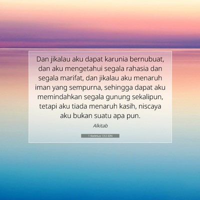1 Korintus 13:2 IDN Gambar Ayat Alkitab