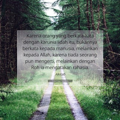 1 Korintus 14:2 IDN Gambar Ayat Alkitab