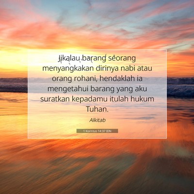1 Korintus 14:37 IDN Gambar Ayat Alkitab