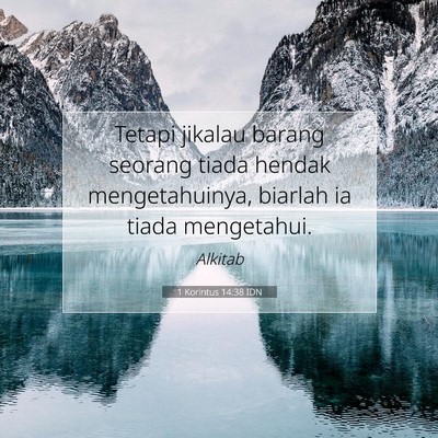 1 Korintus 14:38 IDN Gambar Ayat Alkitab