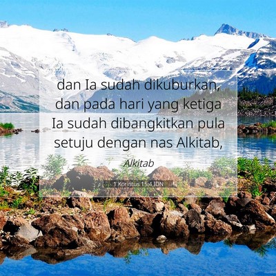 1 Korintus 15:4 IDN Gambar Ayat Alkitab