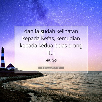 1 Korintus 15:5 IDN Gambar Ayat Alkitab