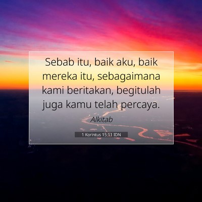 1 Korintus 15:11 IDN Gambar Ayat Alkitab
