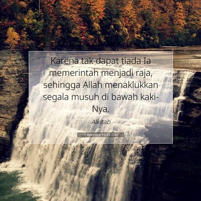 1 Korintus 15:25 IDN Gambar Ayat Alkitab