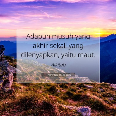 1 Korintus 15:26 IDN Gambar Ayat Alkitab