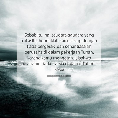 1 Korintus 15:58 IDN Gambar Ayat Alkitab