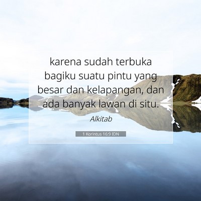 1 Korintus 16:9 IDN Gambar Ayat Alkitab