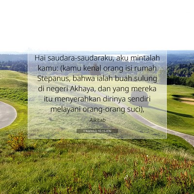 1 Korintus 16:15 IDN Gambar Ayat Alkitab