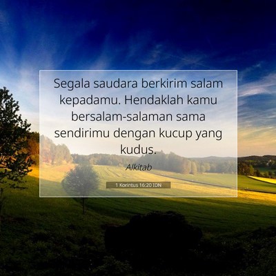 1 Korintus 16:20 IDN Gambar Ayat Alkitab