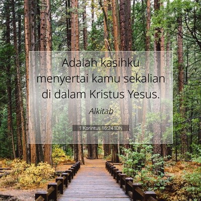 1 Korintus 16:24 Ayat Alkitab Dijelaskan