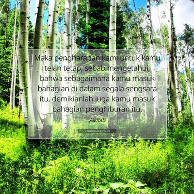 2 Korintus 1:7 Ayat Alkitab Dijelaskan