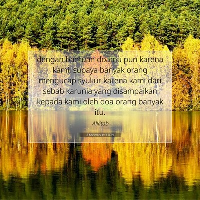 2 Korintus 1:11 Ayat Alkitab Dijelaskan