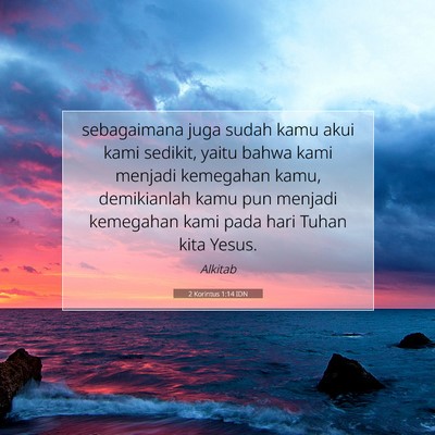 2 Korintus 1:14 Ayat Alkitab Dijelaskan