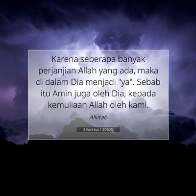 2 Korintus 1:20 Ayat Alkitab Dijelaskan