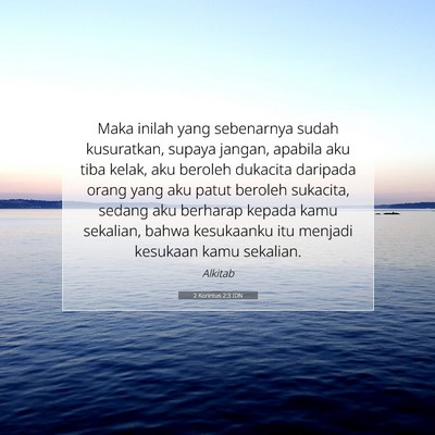 2 Korintus 2:3 IDN Gambar Ayat Alkitab