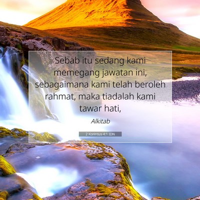 2 Korintus 4:1 IDN Gambar Ayat Alkitab