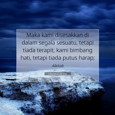 2 Korintus 4:8 IDN Gambar Ayat Alkitab