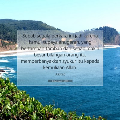 2 Korintus 4:15 IDN Gambar Ayat Alkitab