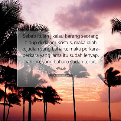 2 Korintus 5:17 IDN Gambar Ayat Alkitab