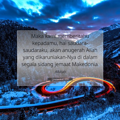 2 Korintus 8:1 IDN Gambar Ayat Alkitab