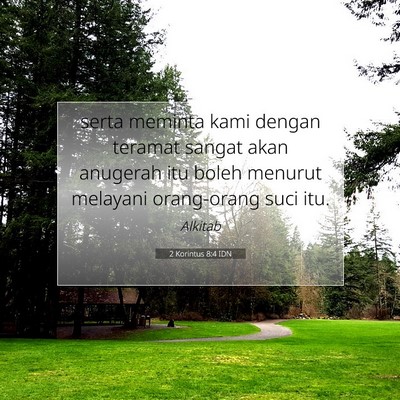 2 Korintus 8:4 IDN Gambar Ayat Alkitab