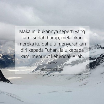 2 Korintus 8:5 Ayat Alkitab Dijelaskan