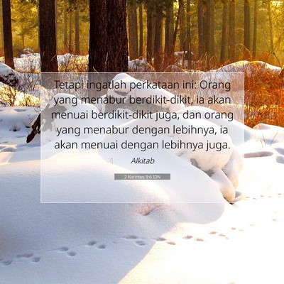 2 Korintus 9:6 IDN Gambar Ayat Alkitab