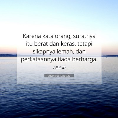 2 Korintus 10:10 IDN Gambar Ayat Alkitab