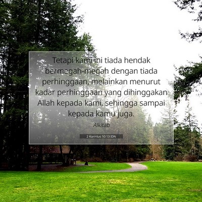 2 Korintus 10:13 IDN Gambar Ayat Alkitab