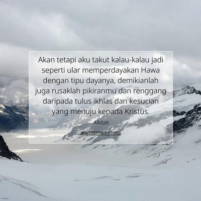 2 Korintus 11:3 IDN Gambar Ayat Alkitab
