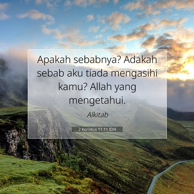 2 Korintus 11:11 IDN Gambar Ayat Alkitab
