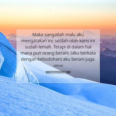 2 Korintus 11:21 IDN Gambar Ayat Alkitab