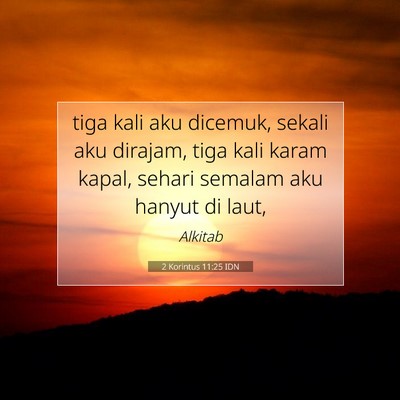2 Korintus 11:25 Ayat Alkitab Dijelaskan