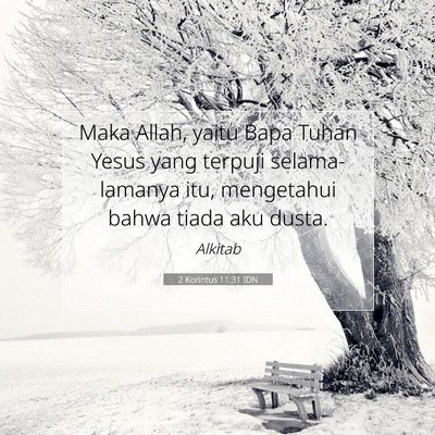 2 Korintus 11:31 IDN Gambar Ayat Alkitab